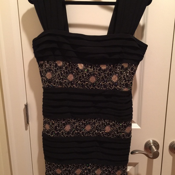 Black Dress Sparkle and stretchy Size 10 - Picture 8 of 8